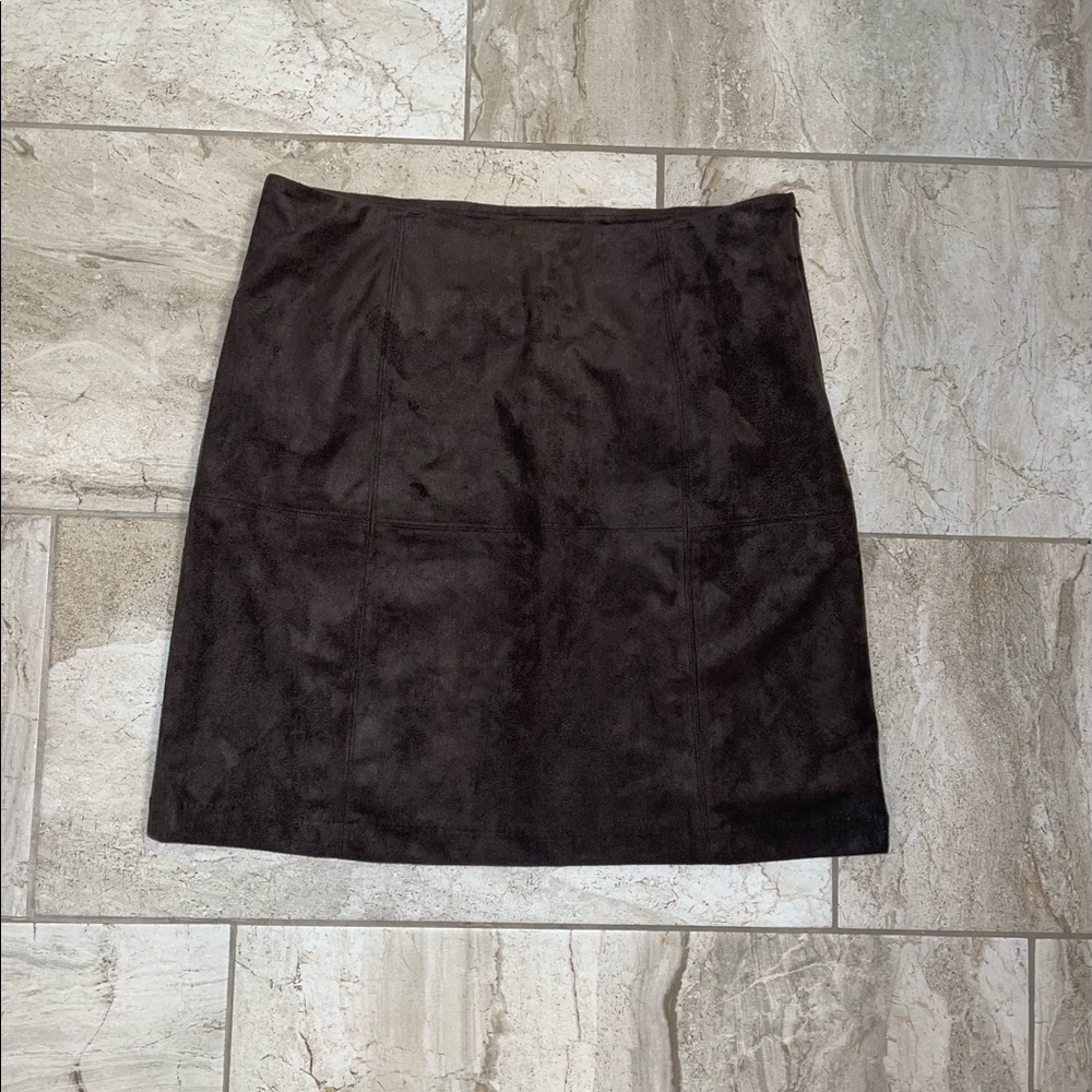 J.Jill suede brown skirt